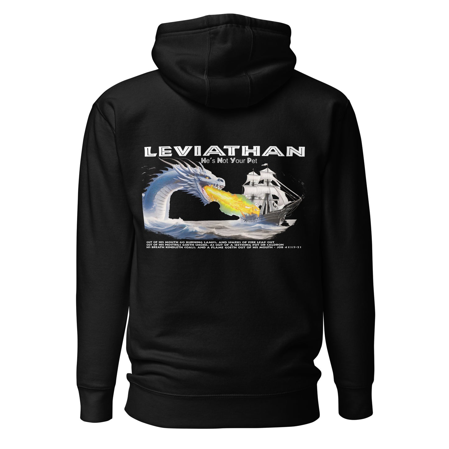 Levithan Premium Hoodie  Christian Bible Verse Premium Hoodie