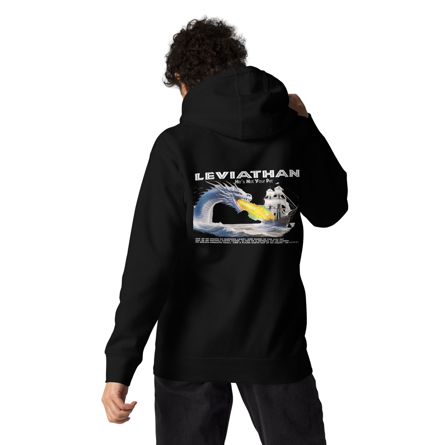 Levithan Premium Hoodie  Christian Bible Verse Premium Hoodie