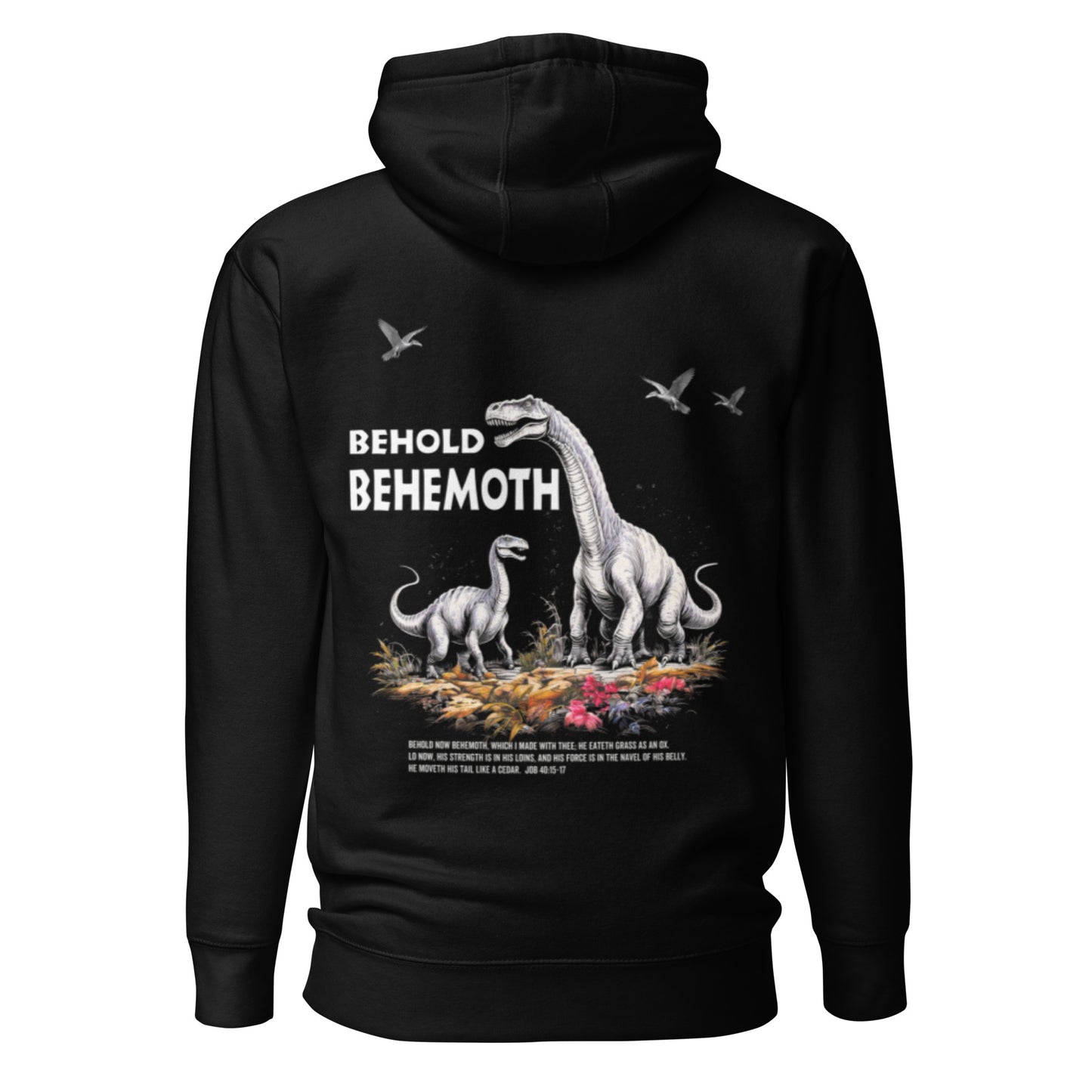 Behold Behemoth Premium Hoodie  Christian Bible Verse Premium Hoodie