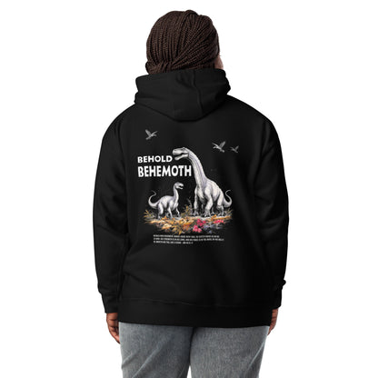 Behold Behemoth Premium Hoodie  Christian Bible Verse Premium Hoodie