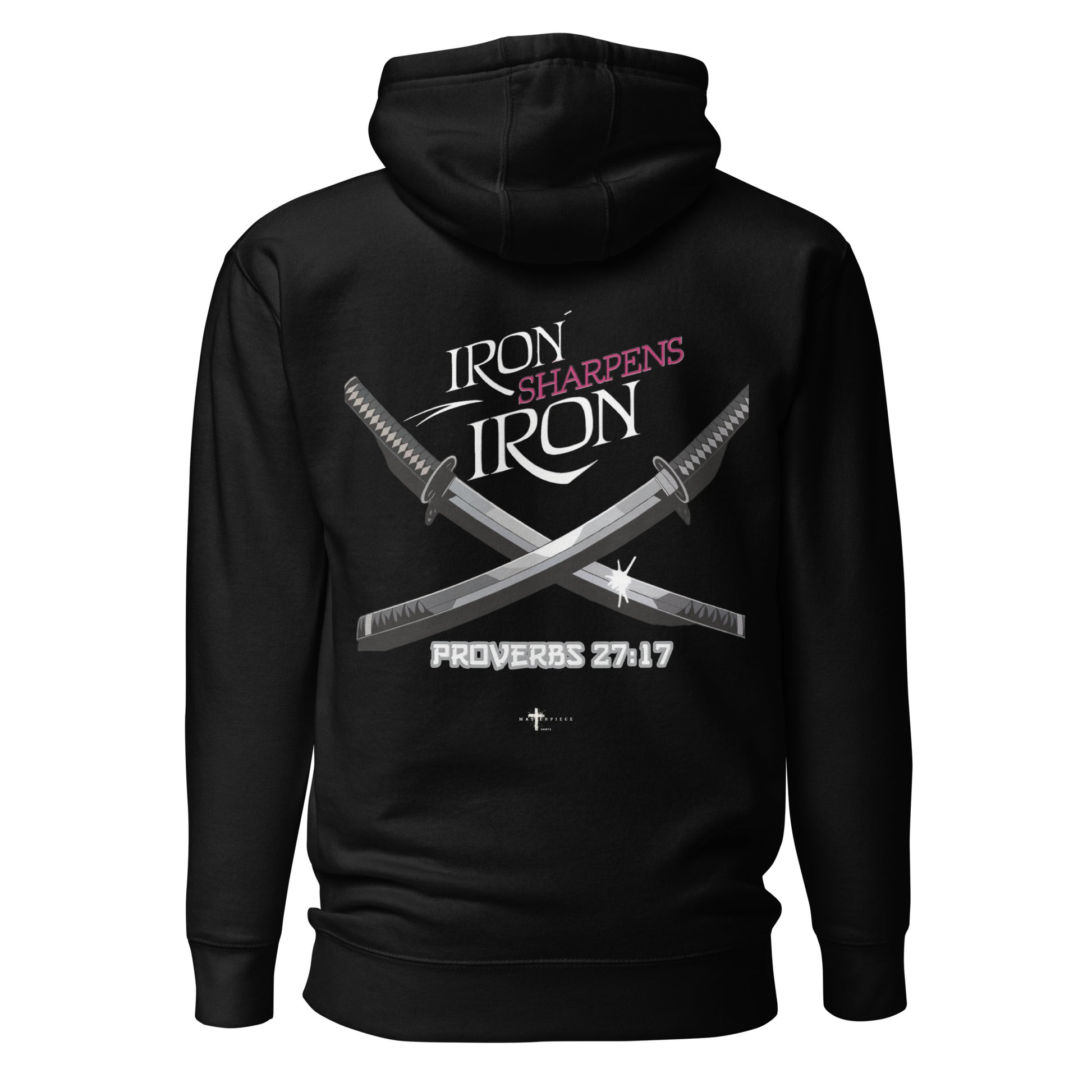 Iron Sharpens Iron Premium Hoodie  Christian Bible Verse Premium Hoodie