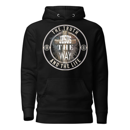 Jesus The Way The Truth Premium Hoodie  Christian Bible Verse Premium Hoodie