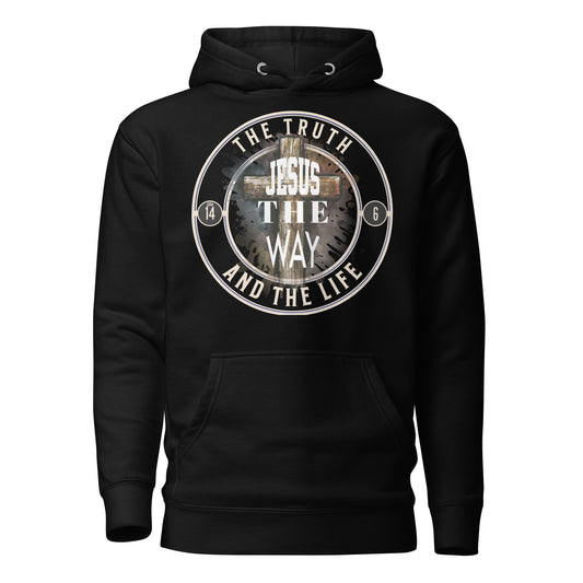 Jesus The Way The Truth Premium Hoodie  Christian Bible Verse Premium Hoodie