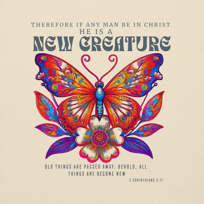 New Creature Premium  Christian Bible Verse Hoodie