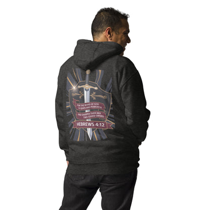 Two Edged Sword Premium Hoodie  Christian Bible Verse Premium Hoodie