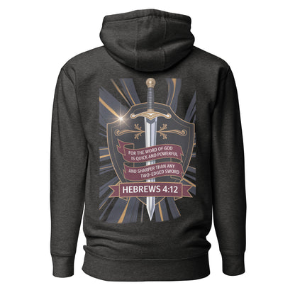 Two Edged Sword Premium Hoodie  Christian Bible Verse Premium Hoodie