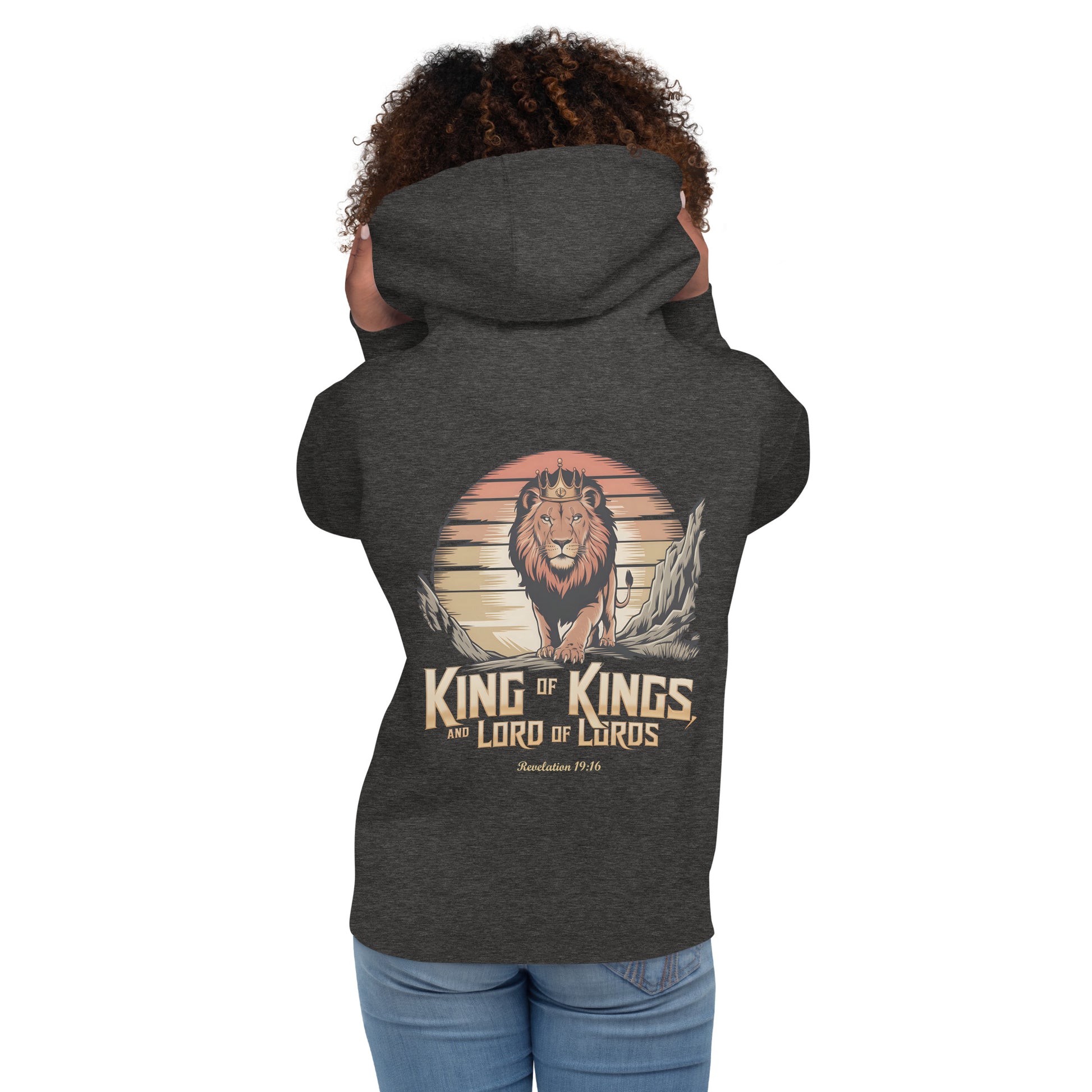 King of Kings Premium Hoodie  Christian Bible Verse Premium Hoodie
