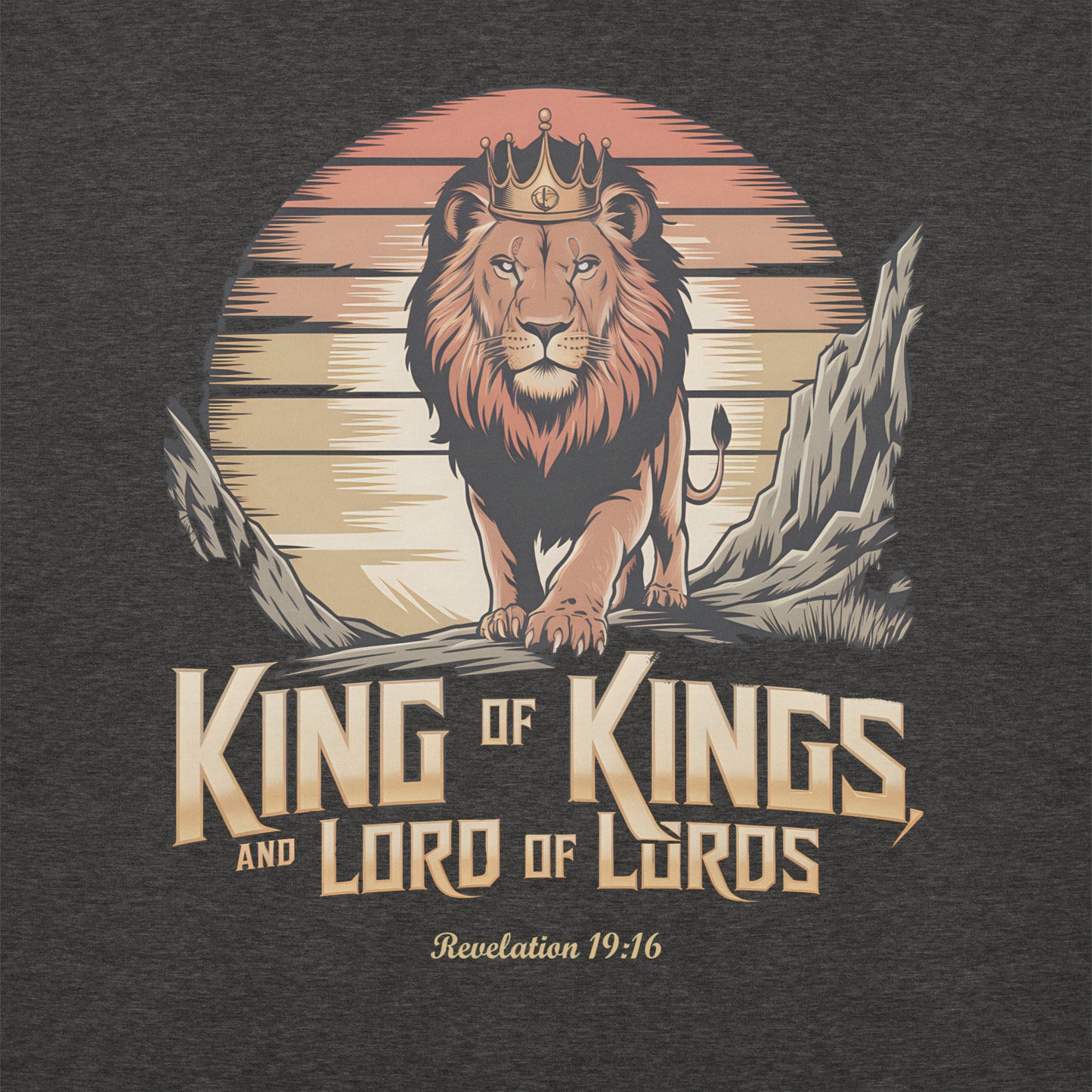 King of Kings Premium Hoodie  Christian Bible Verse Premium Hoodie