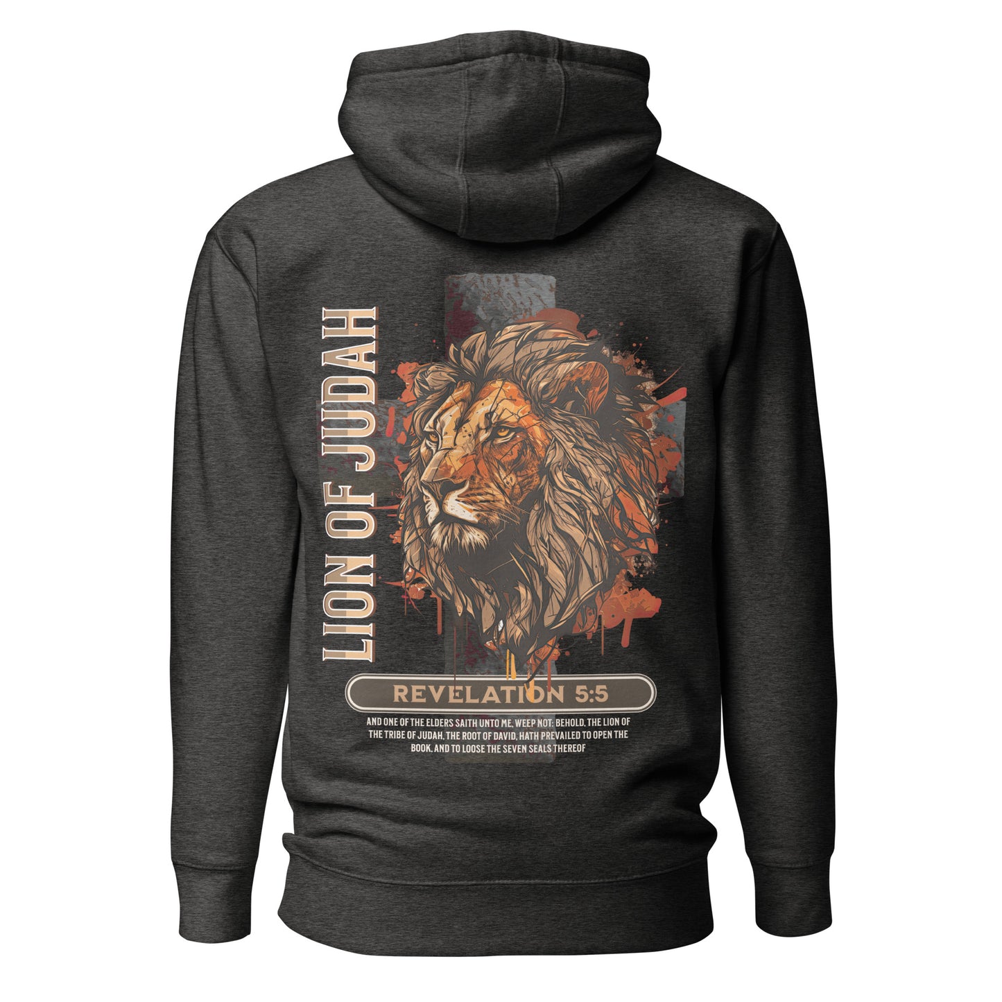 Lion of Judah Premium Hoodie  Christian Bible Verse Premium Hoodie