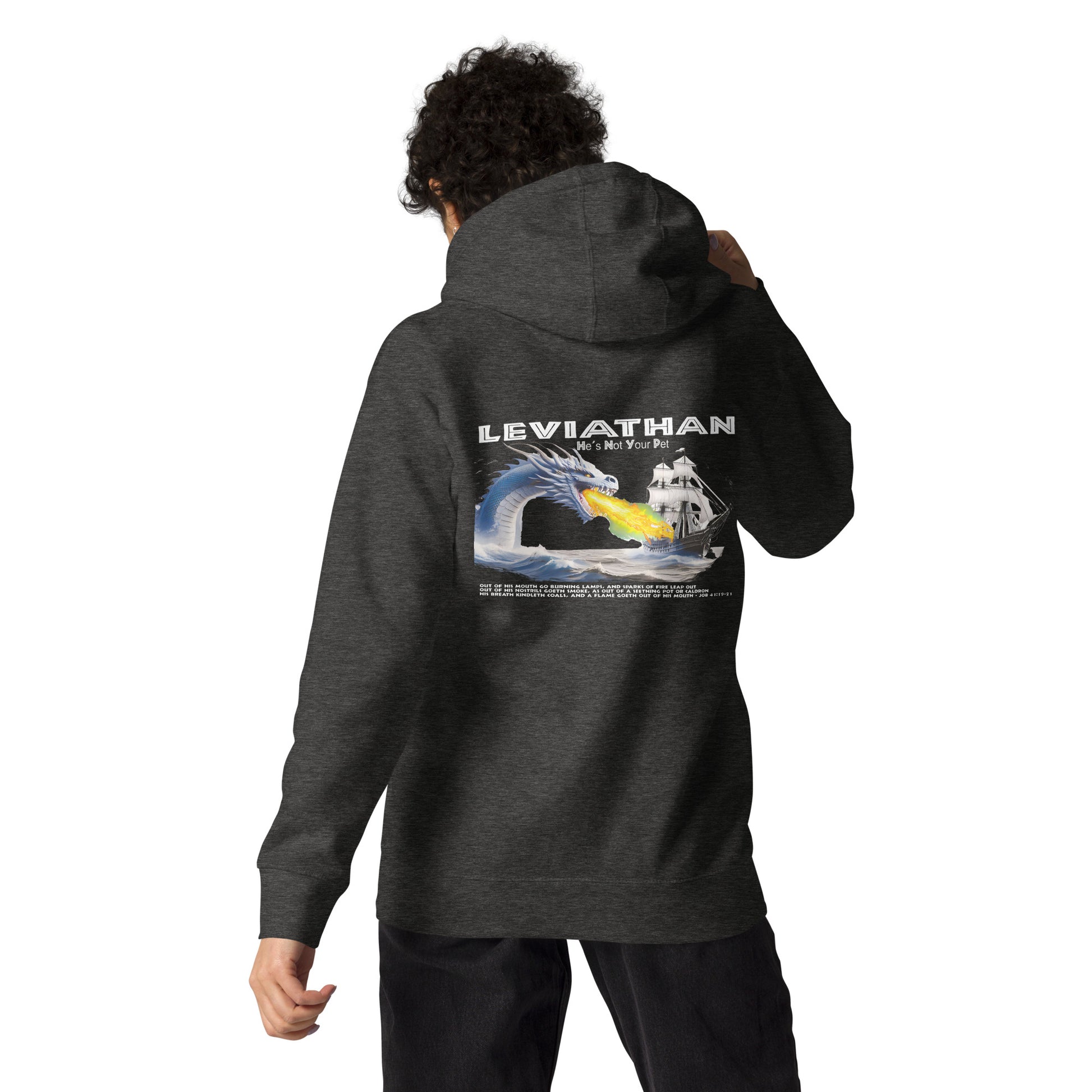 Levithan Premium Hoodie  Christian Bible Verse Premium Hoodie