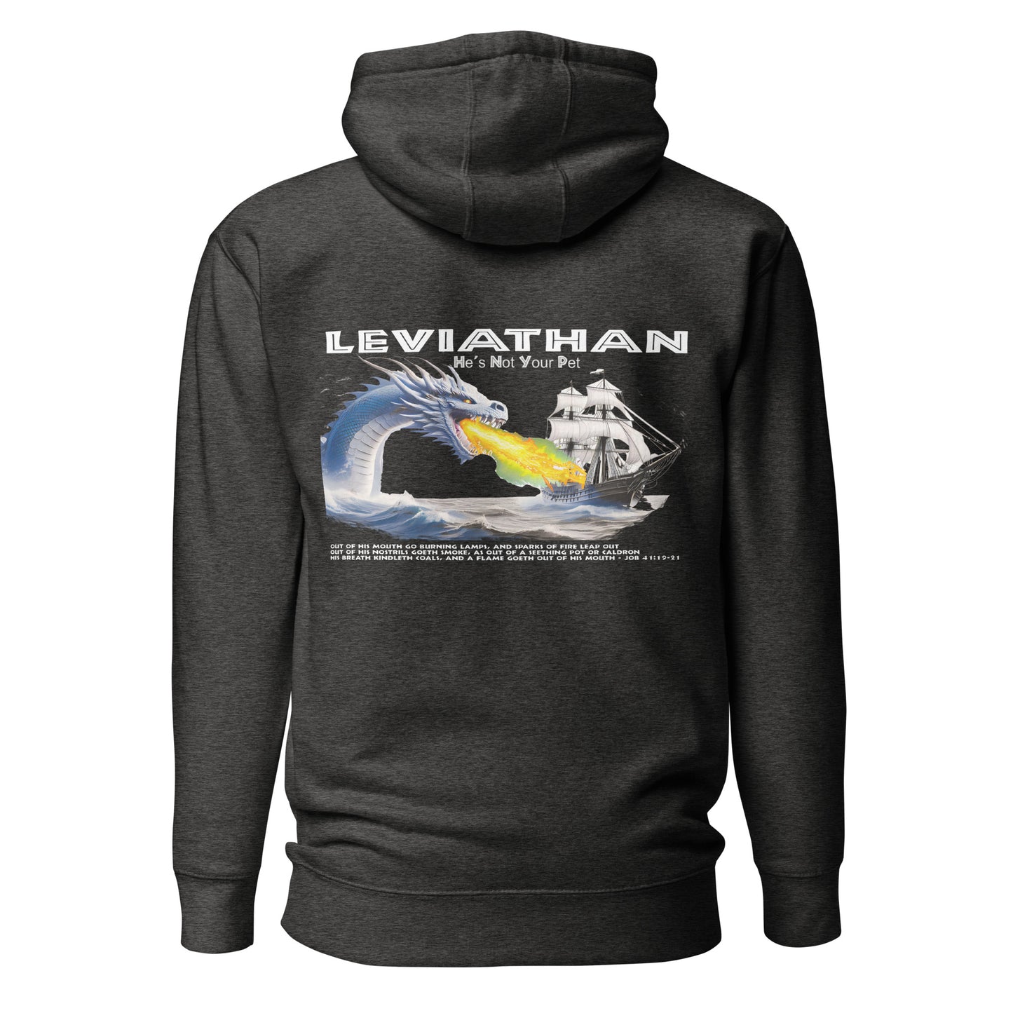 Levithan Premium Hoodie  Christian Bible Verse Premium Hoodie