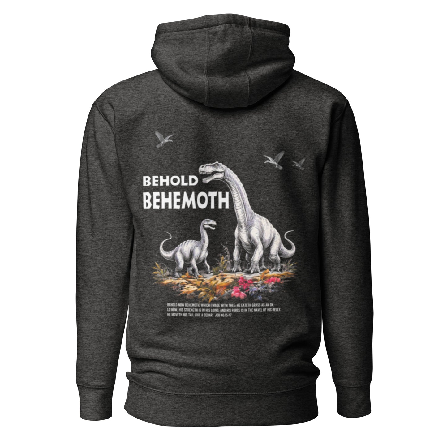 Behold Behemoth Premium Hoodie  Christian Bible Verse Premium Hoodie