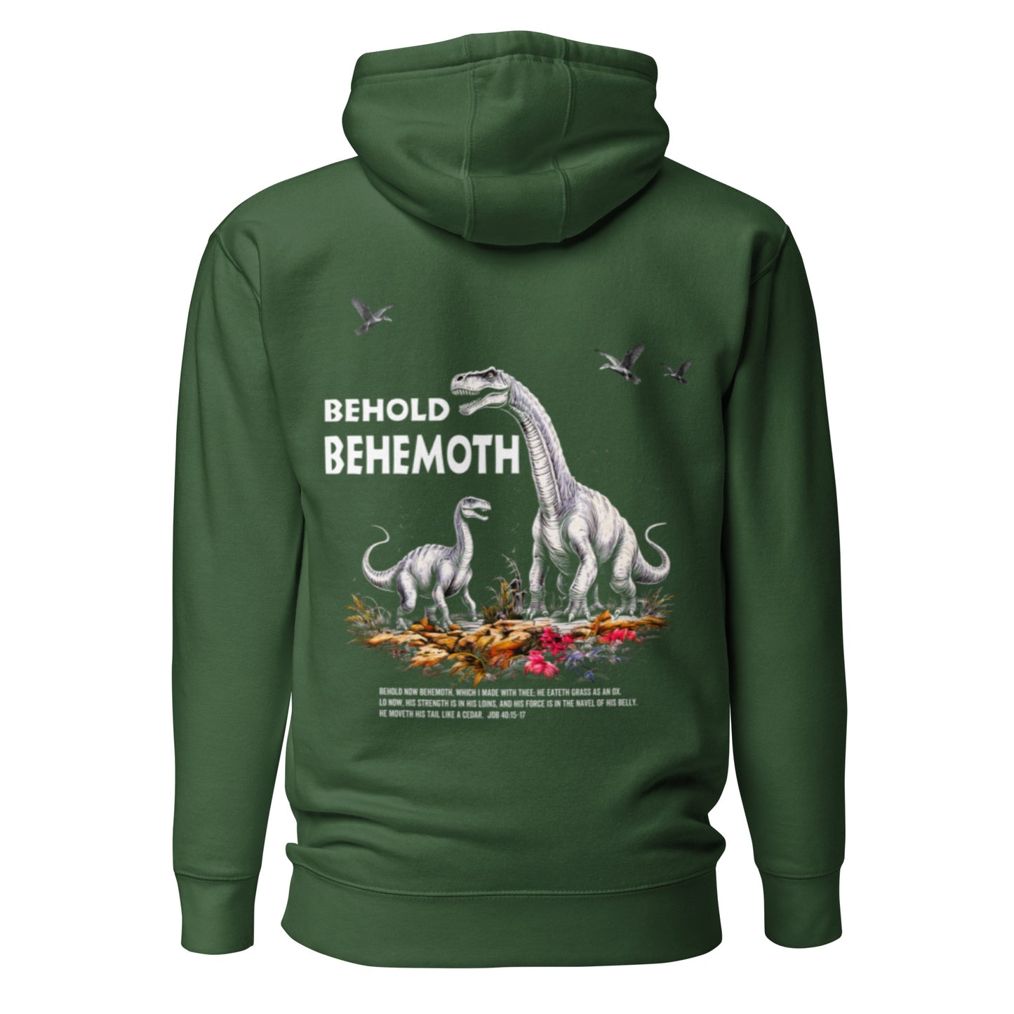 Behold Behemoth Premium Hoodie  Christian Bible Verse Premium Hoodie
