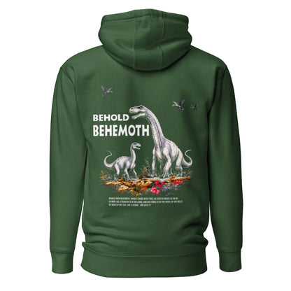 Behold Behemoth Premium Hoodie  Christian Bible Verse Premium Hoodie