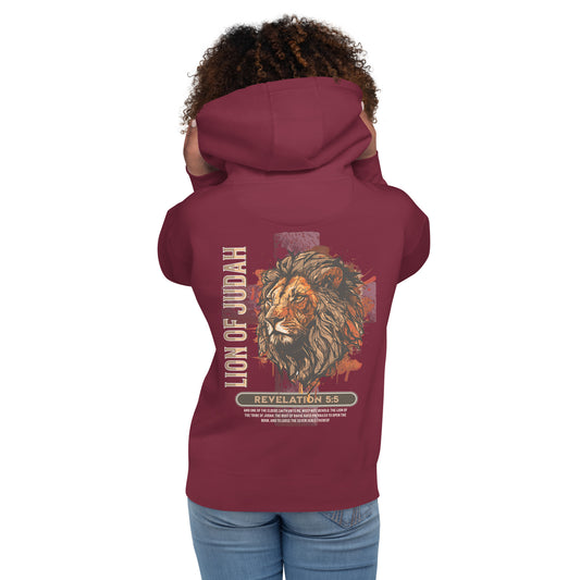 Lion of Judah Premium Hoodie  Christian Bible Verse Premium Hoodie