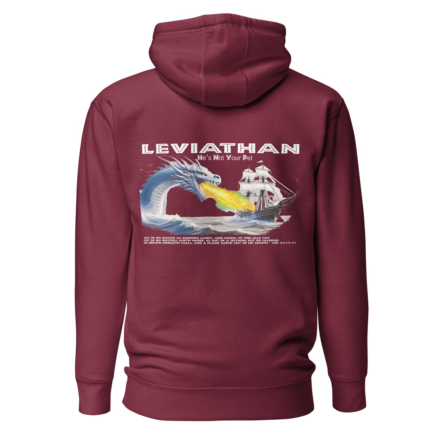 Levithan Premium Hoodie  Christian Bible Verse Premium Hoodie