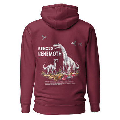 Behold Behemoth Premium Hoodie  Christian Bible Verse Premium Hoodie