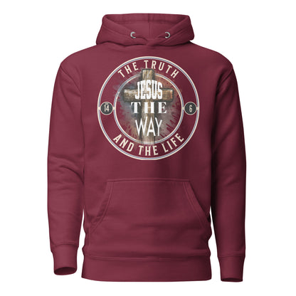 Jesus The Way The Truth Premium Hoodie  Christian Bible Verse Premium Hoodie