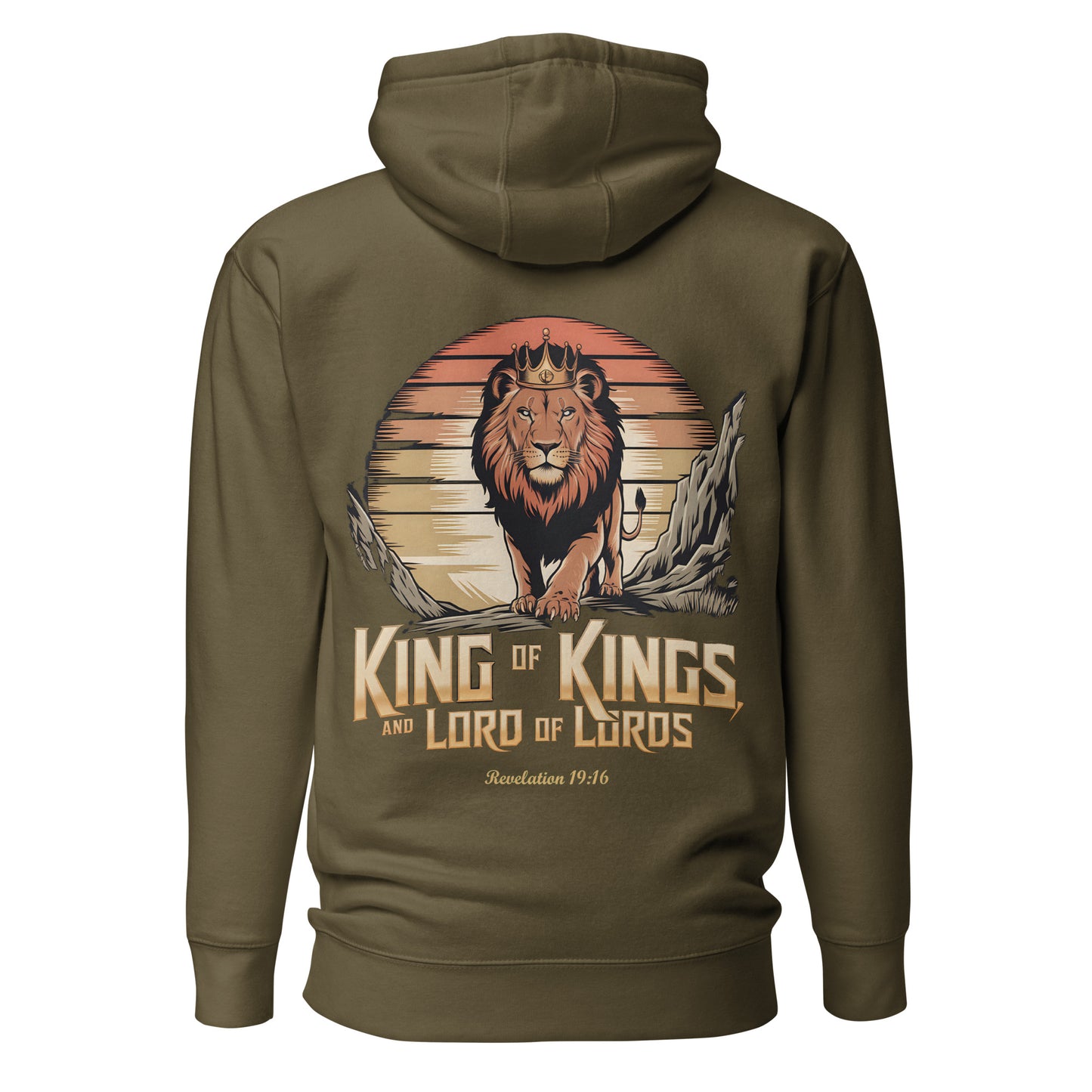 King of Kings Premium Hoodie  Christian Bible Verse Premium Hoodie
