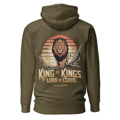 King of Kings Premium Hoodie  Christian Bible Verse Premium Hoodie