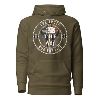 Jesus The Way The Truth Premium Hoodie  Christian Bible Verse Premium Hoodie