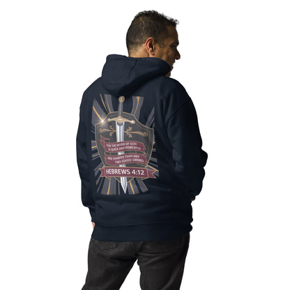 Two Edged Sword Premium Hoodie  Christian Bible Verse Premium Hoodie