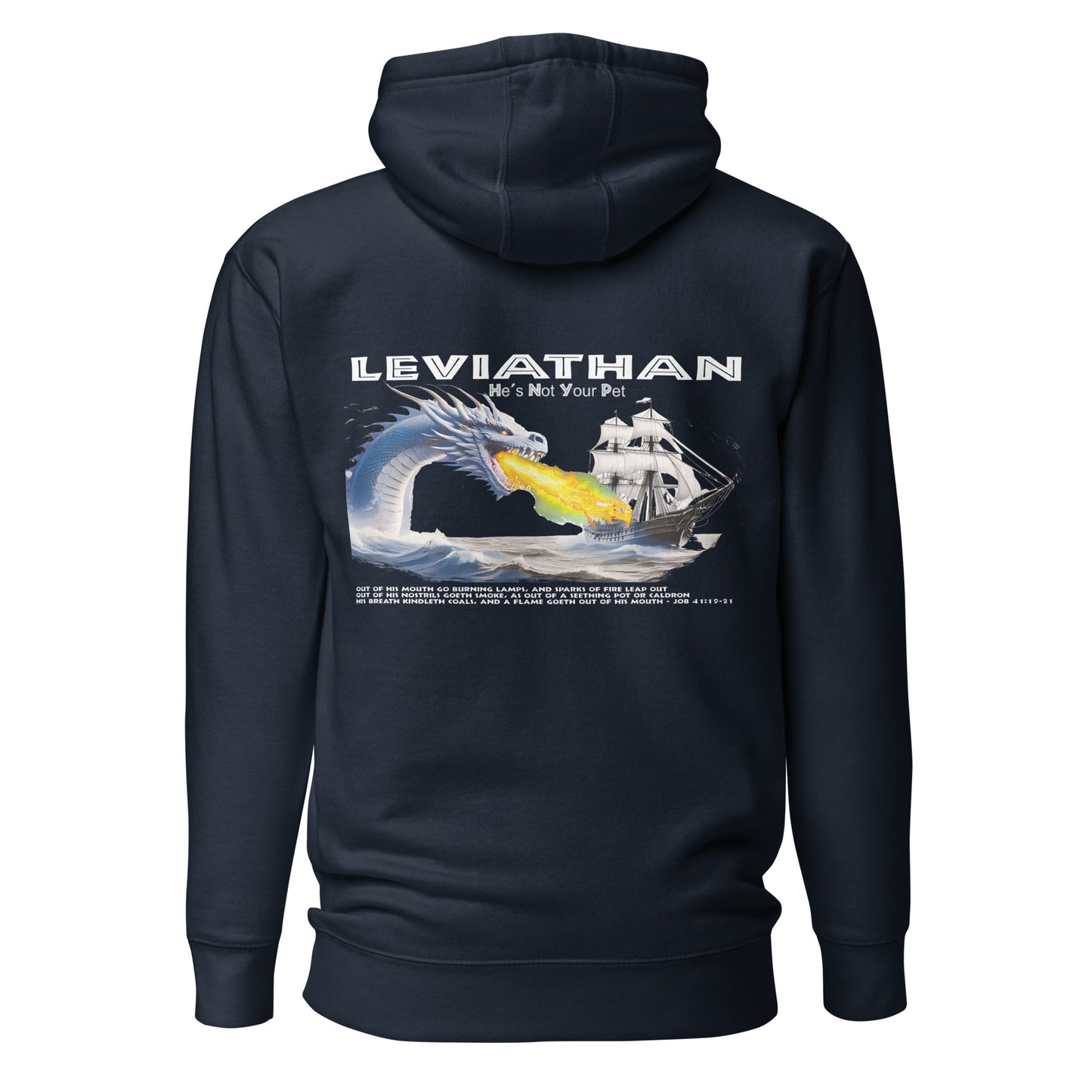 Levithan Premium Hoodie  Christian Bible Verse Premium Hoodie
