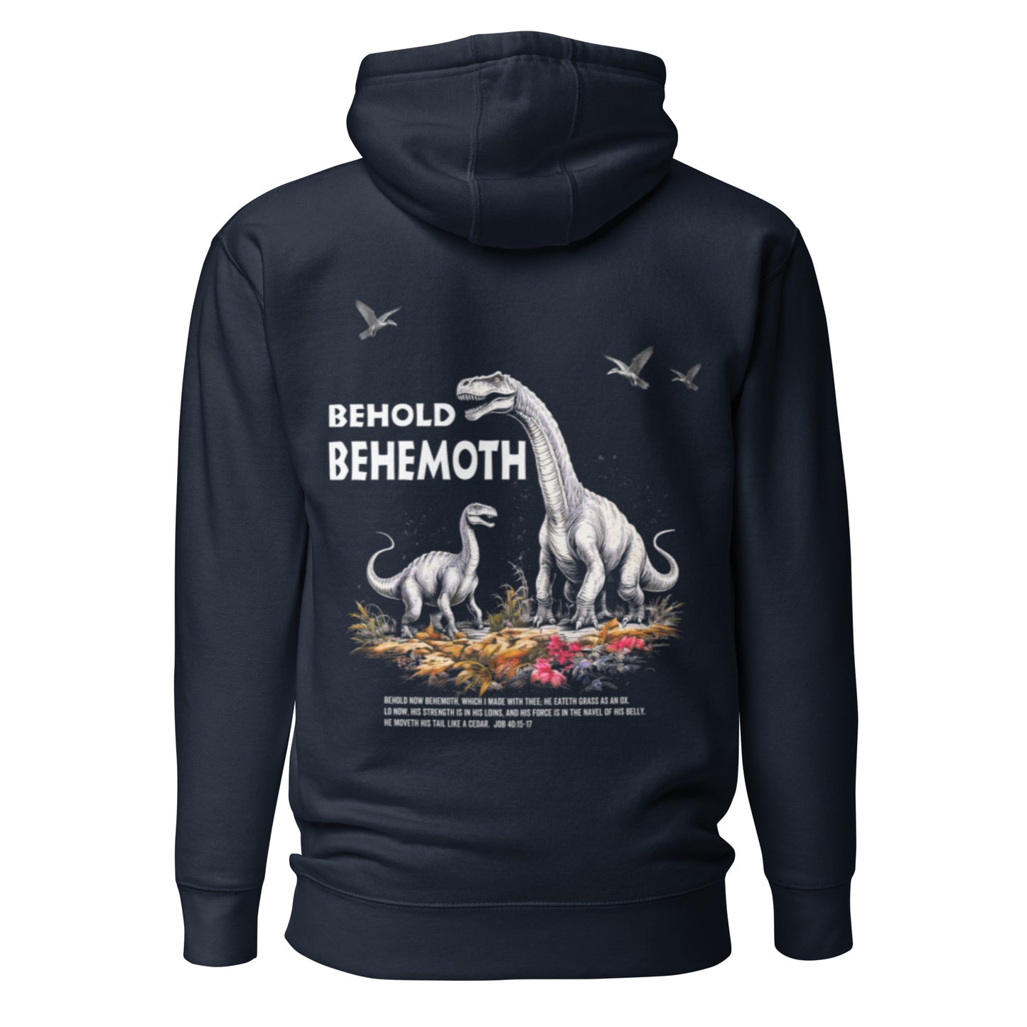 Behold Behemoth Premium Hoodie  Christian Bible Verse Premium Hoodie