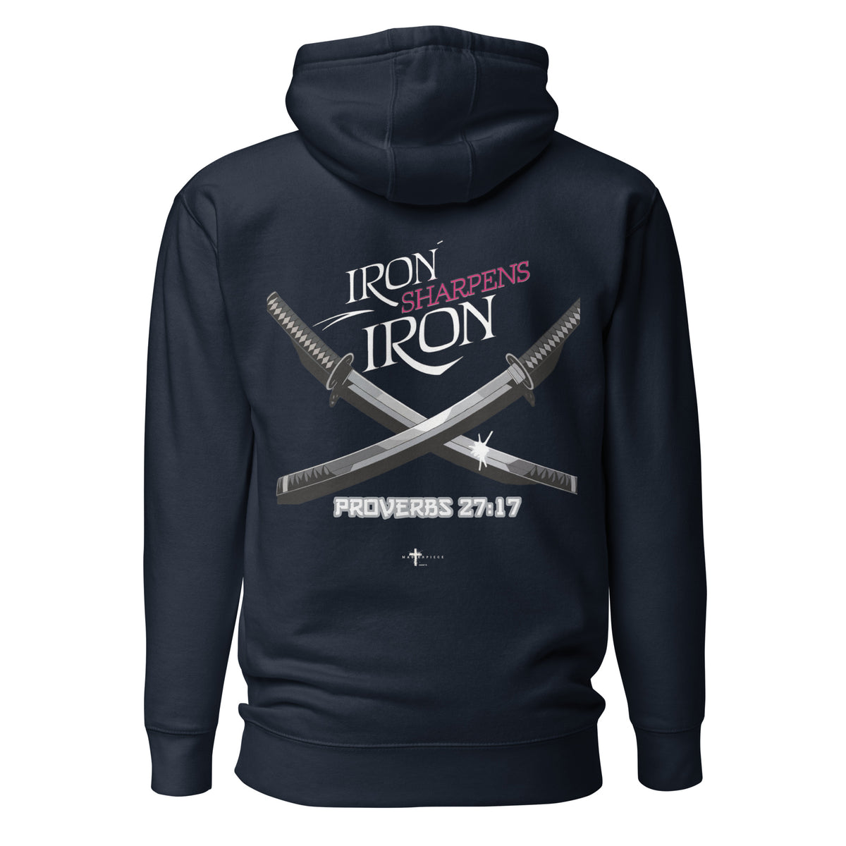 Iron Sharpens Iron Premium Hoodie  Christian Bible Verse Premium Hoodie