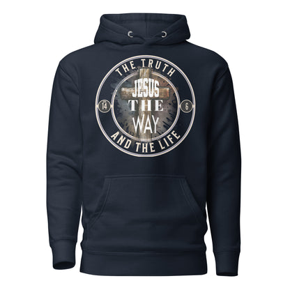 Jesus The Way The Truth Premium Hoodie  Christian Bible Verse Premium Hoodie