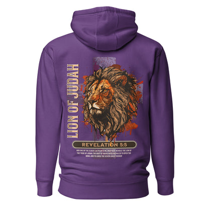 Lion of Judah Premium Hoodie  Christian Bible Verse Premium Hoodie