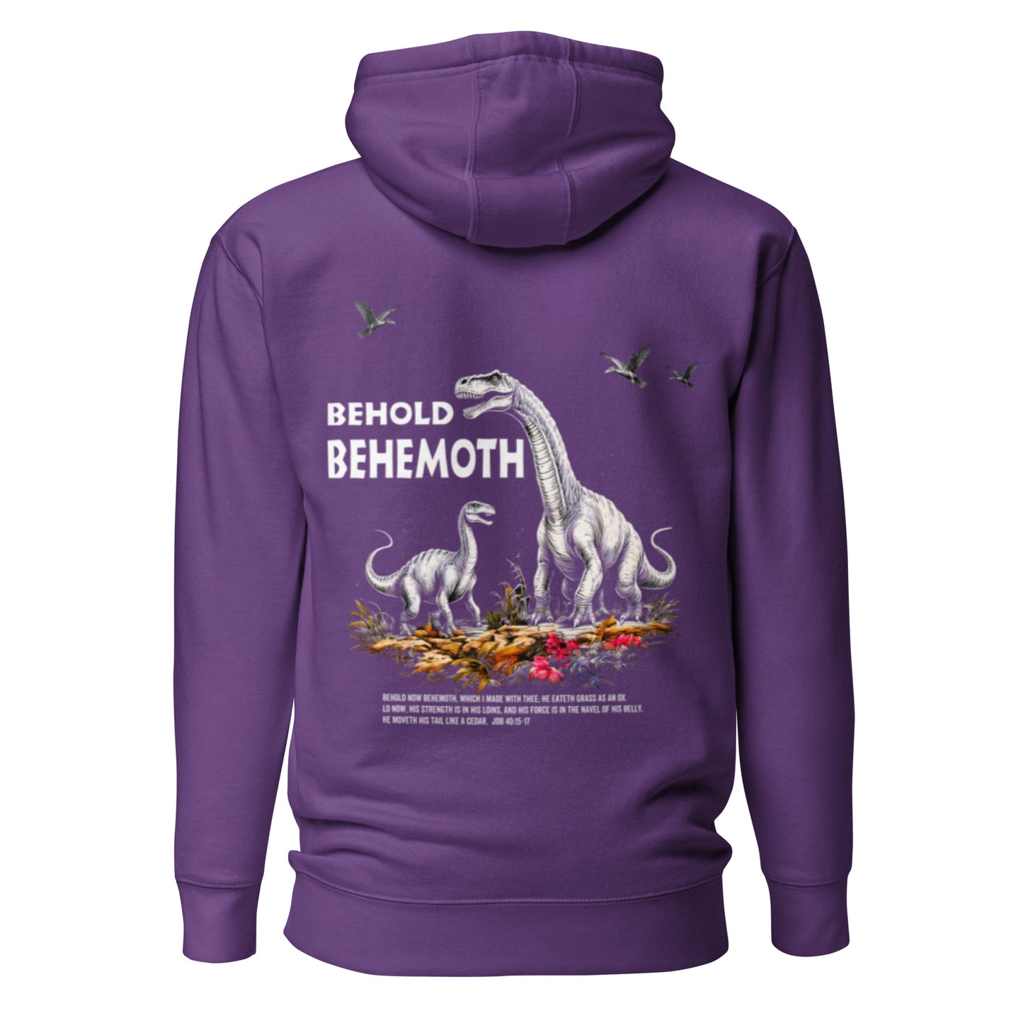 Behold Behemoth Premium Hoodie  Christian Bible Verse Premium Hoodie