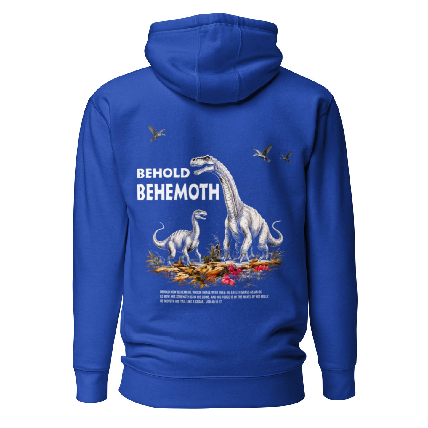 Behold Behemoth Premium Hoodie  Christian Bible Verse Premium Hoodie