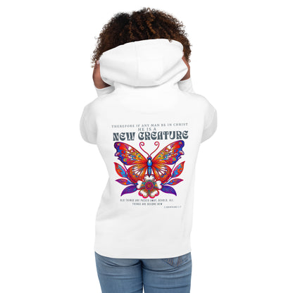 New Creature Premium  Christian Bible Verse Hoodie