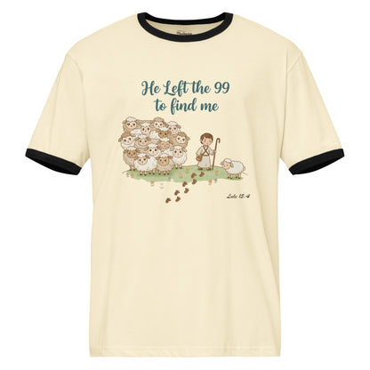 He Left the 99 to Find Me Christian T-shirt Luke 15:4