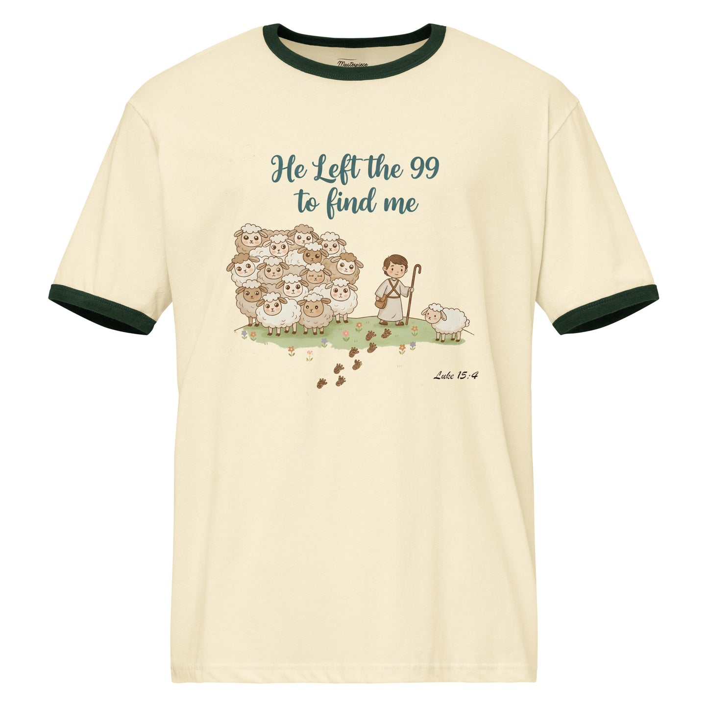  He Left the 99 to Find Me Christian T-shirt Luke 15:4