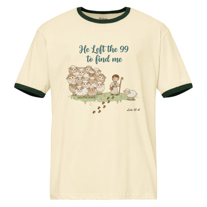  He Left the 99 to Find Me Christian T-shirt Luke 15:4