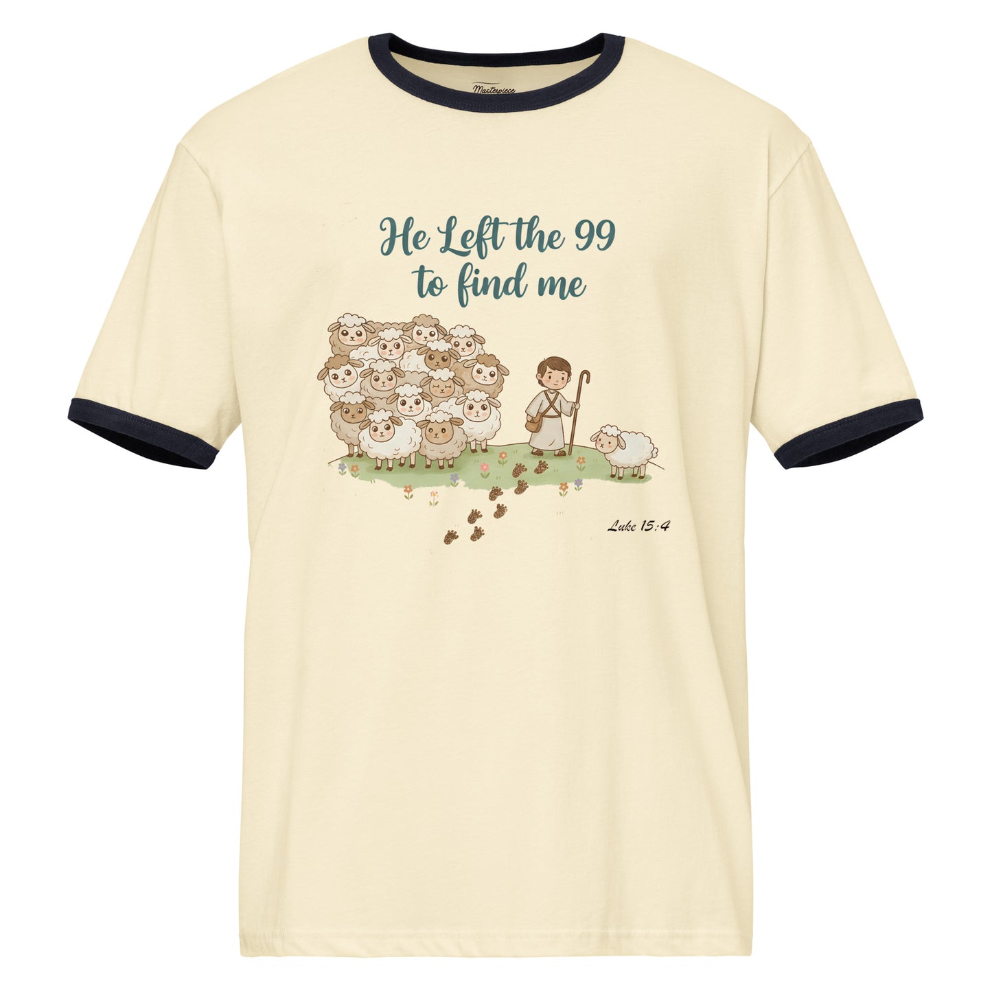  He Left the 99 to Find Me Christian T-shirt Luke 15:4
