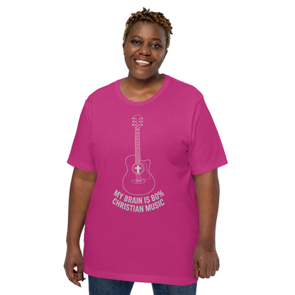 My Brain is 80%  Christian Bible Verse Music  Christian Bible Verse T-Shirt
