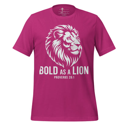 Bold as a Lion  Christian Bible Verse T-Shirt