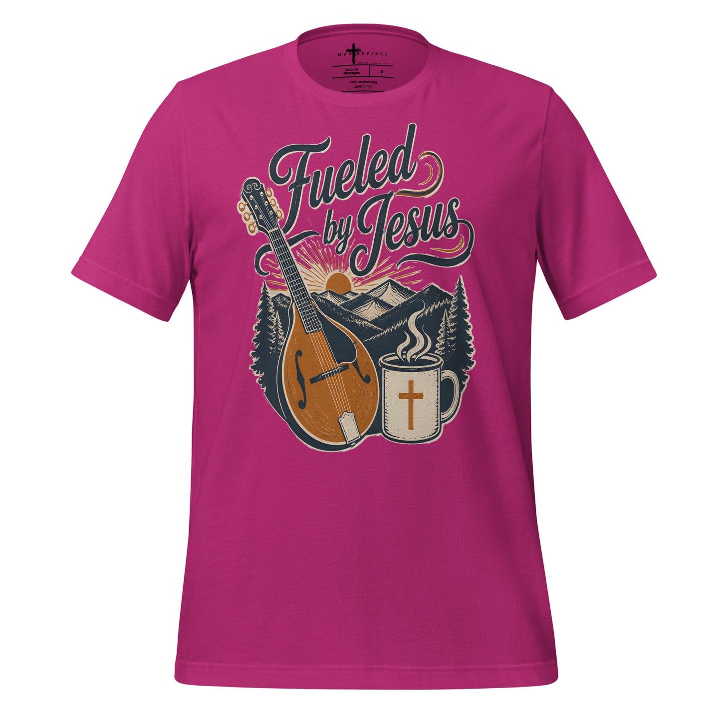 Fueled by Jesus and Coffee Mandolin - MasterPiece Shirts