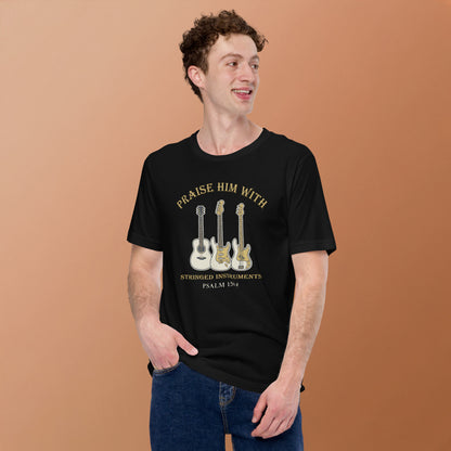 Christian Guitar T-Shirt Psalm 150:4