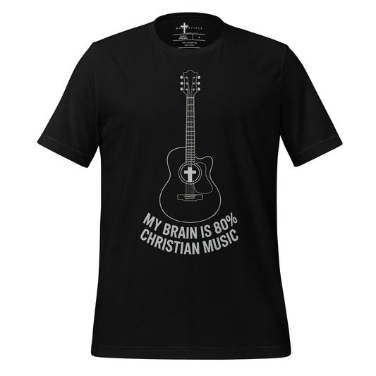 My Brain is 80%  Christian Bible Verse Music  Christian Bible Verse T-Shirt