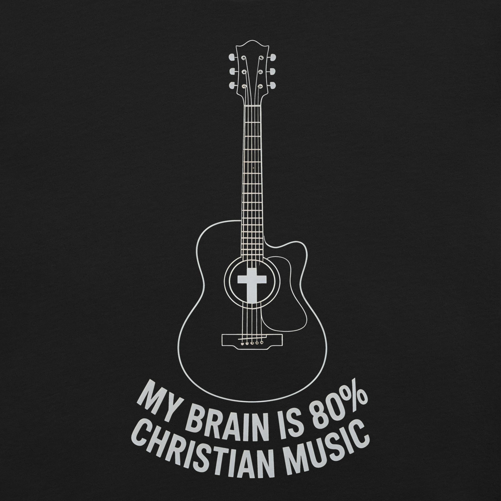 My Brain is 80%  Christian Bible Verse Music  Christian Bible Verse T-Shirt