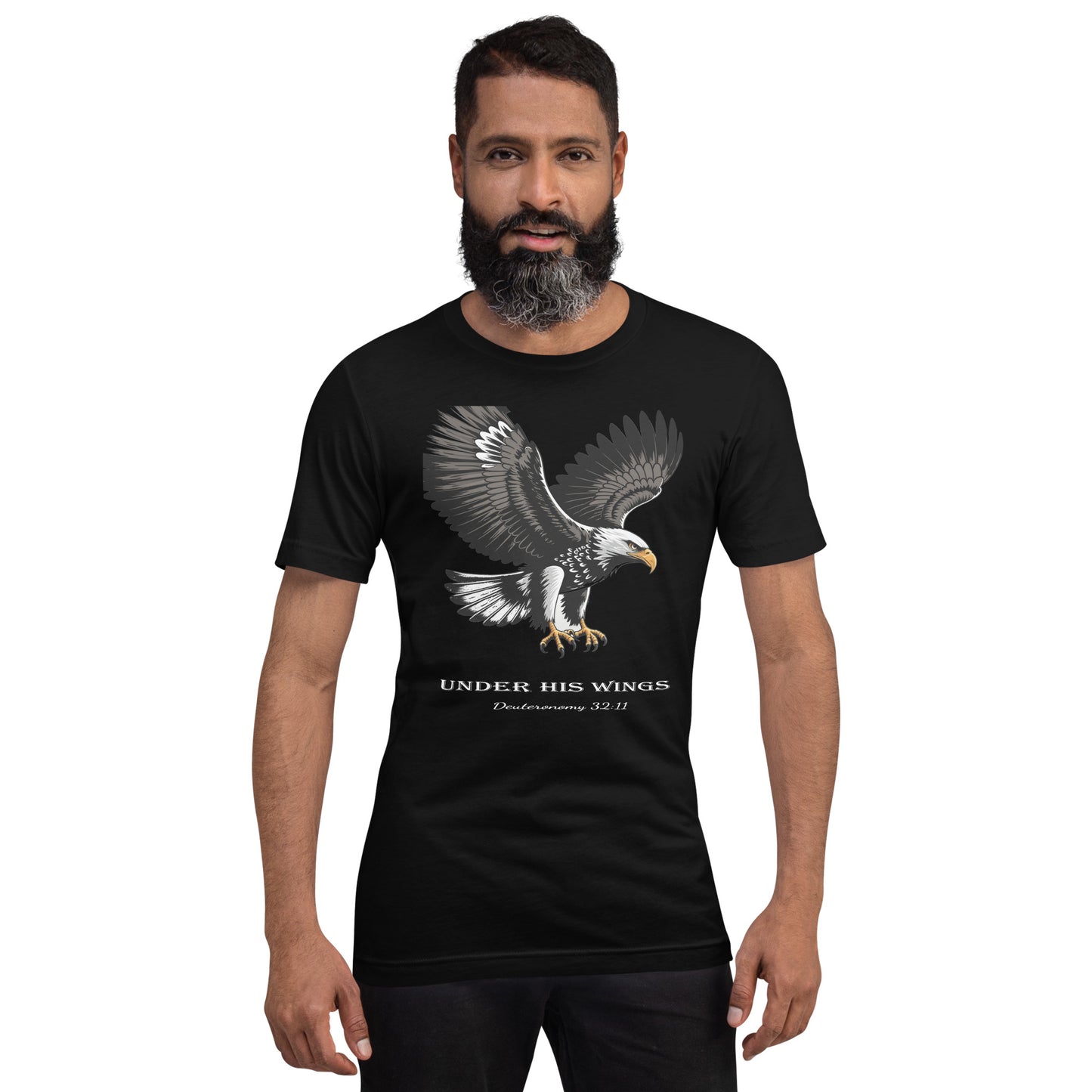 Under His Wings  Christian Bible Verse T-Shirt