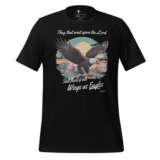 Mount up with Wings of Eagles  Christian Bible Verse T-Shirt