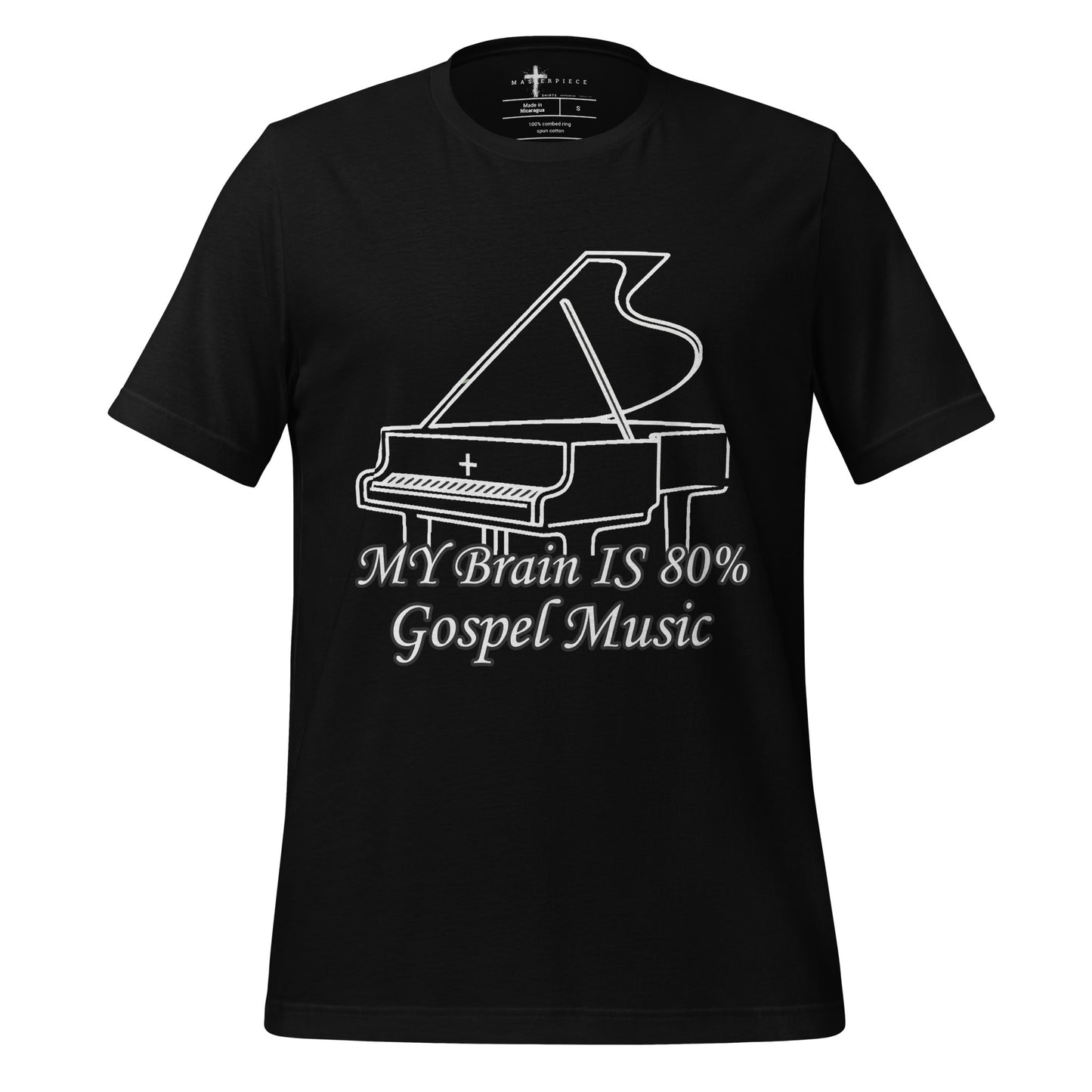 My Brain is 80% Gospel Music  Christian Bible Verse T-Shirt