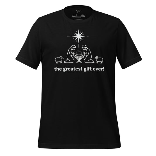 the greatest gift ever christmas christian t-shirt