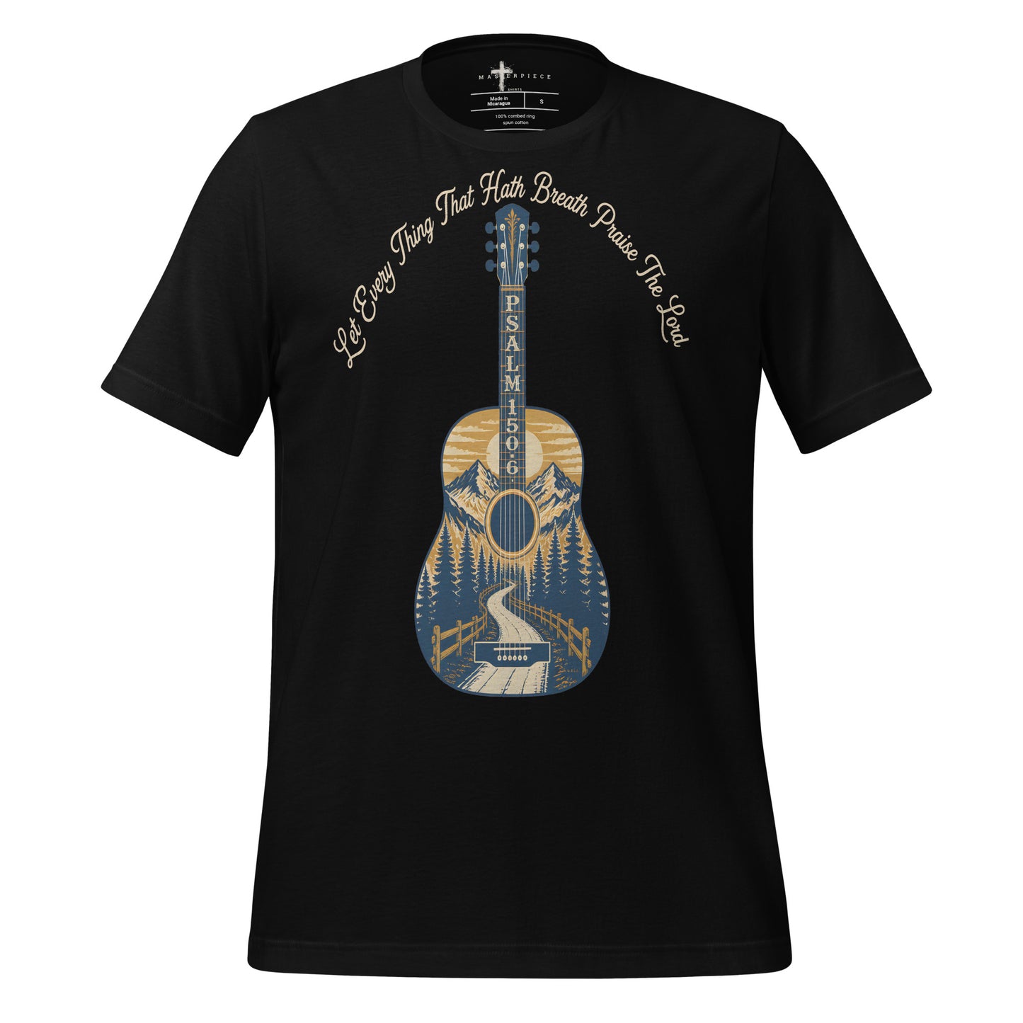 Let Everything that has Breath Guitar - Black - MasterPiece Shirts