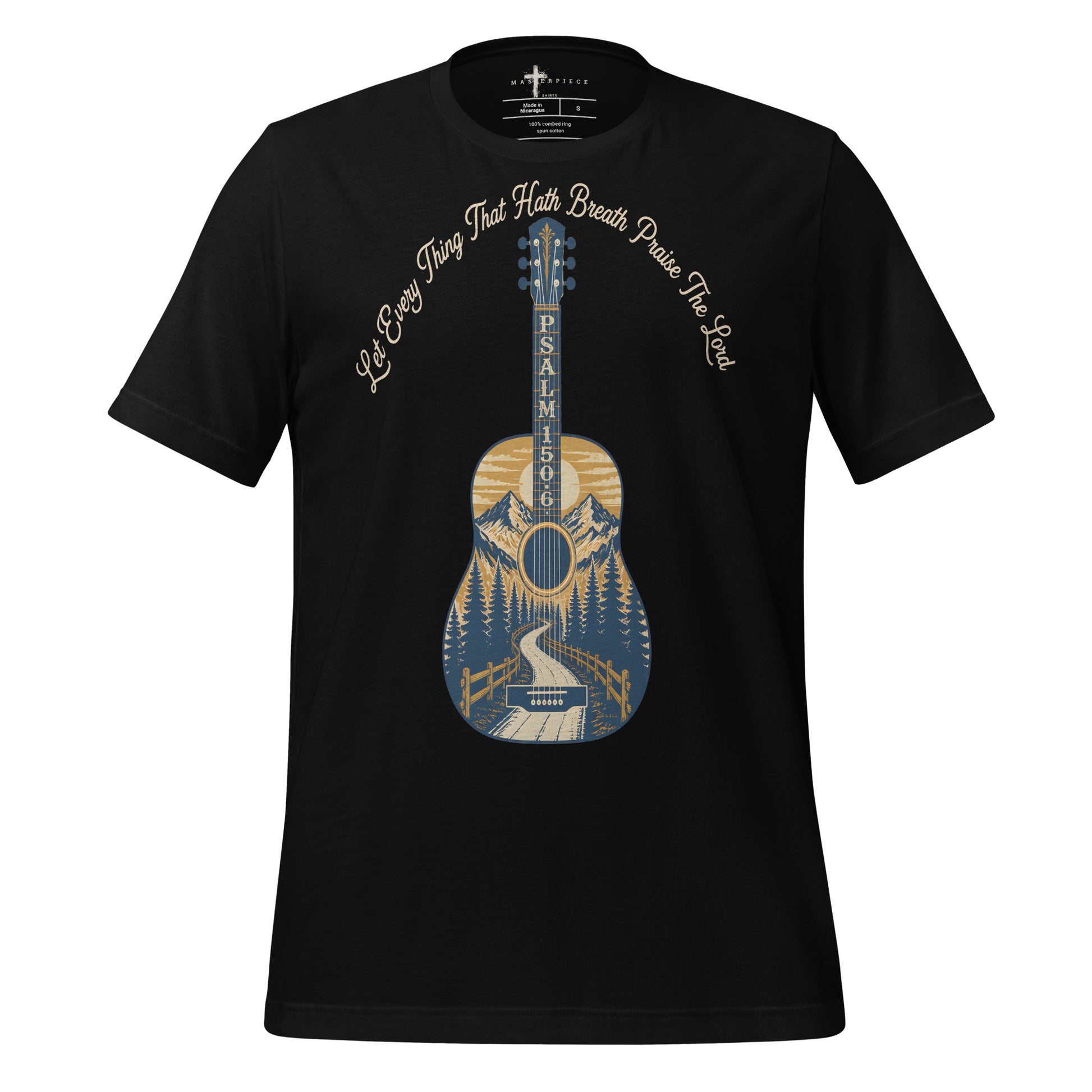 Let Everything that has Breath Guitar - Black - MasterPiece Shirts
